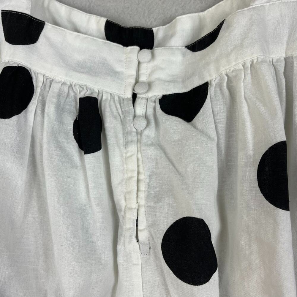 Asos Design Curve Maxi Dress US 14 Black & White Polka Dot Strappy Sleeve - Picture 4 of 12